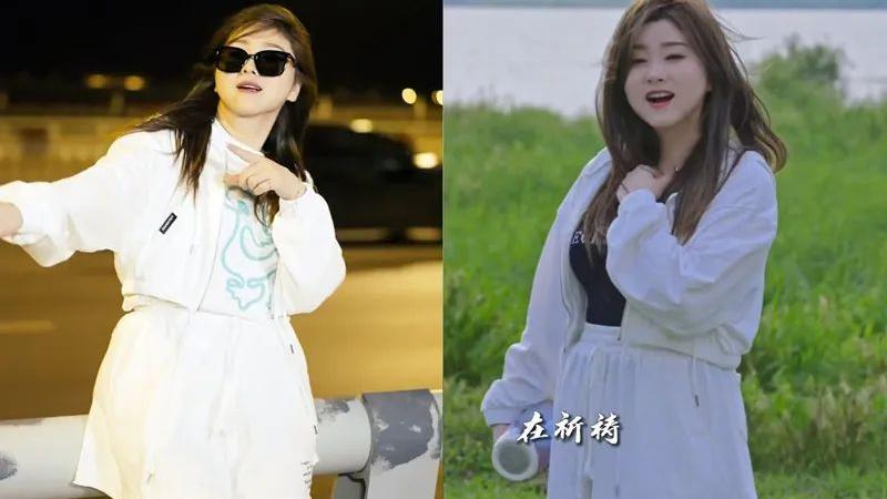 短视频|菲儿拍户外全身视频，被调侃找不到“腰”，直言是摄影师的问题