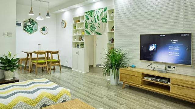 80平北欧风二居室，视觉清爽又梦幻