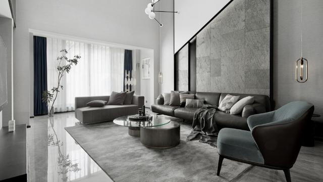 暗色系装修风格，让空间变得轻奢而又内敛，充分满足业主需求