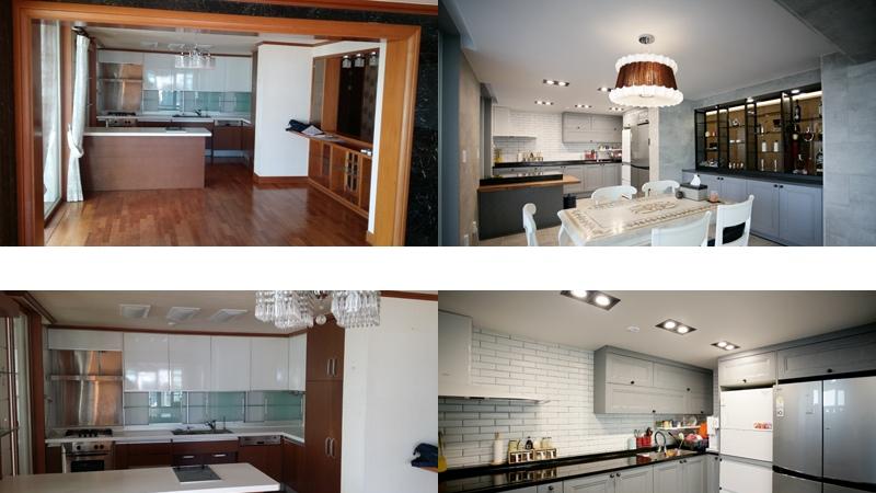 190㎡平层晒出前后对比图，如今复古高级，跟“土味风”毫不沾边