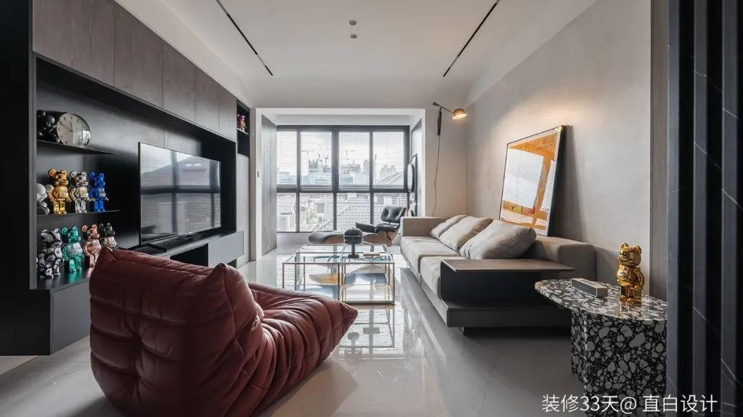 装修设计：102平独居男律师现代潮酷之家