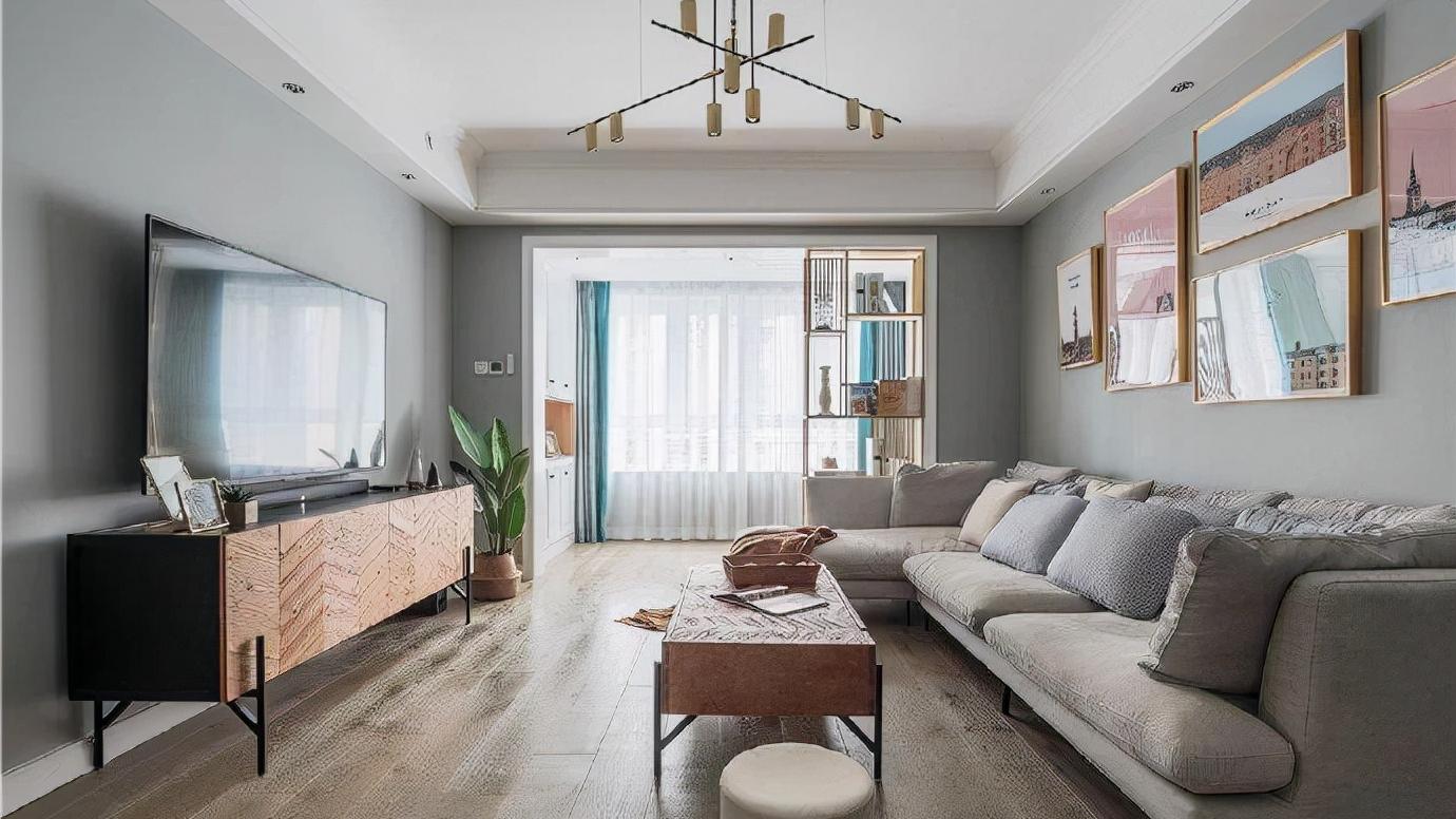 精致轻奢感超强的北欧风设计完工，亲朋好友入户就直夸好看极了