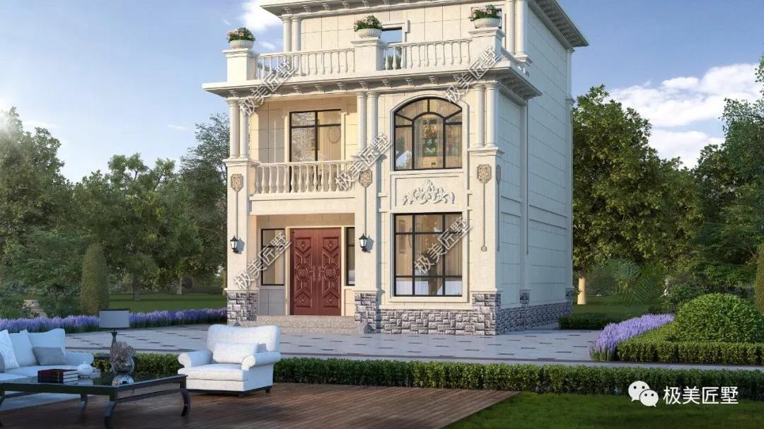 开间小进深大，想建好看的三层欧式别墅，点进来看看