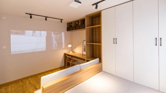 用角落空间设计出个小书房，简直太实用了！节省空间，1㎡不浪费