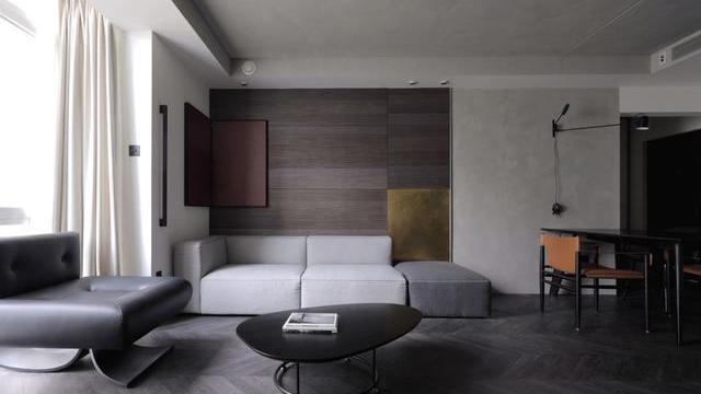 110平方米的二居室，巧妙的颜色搭配，营造舒适大气的新房