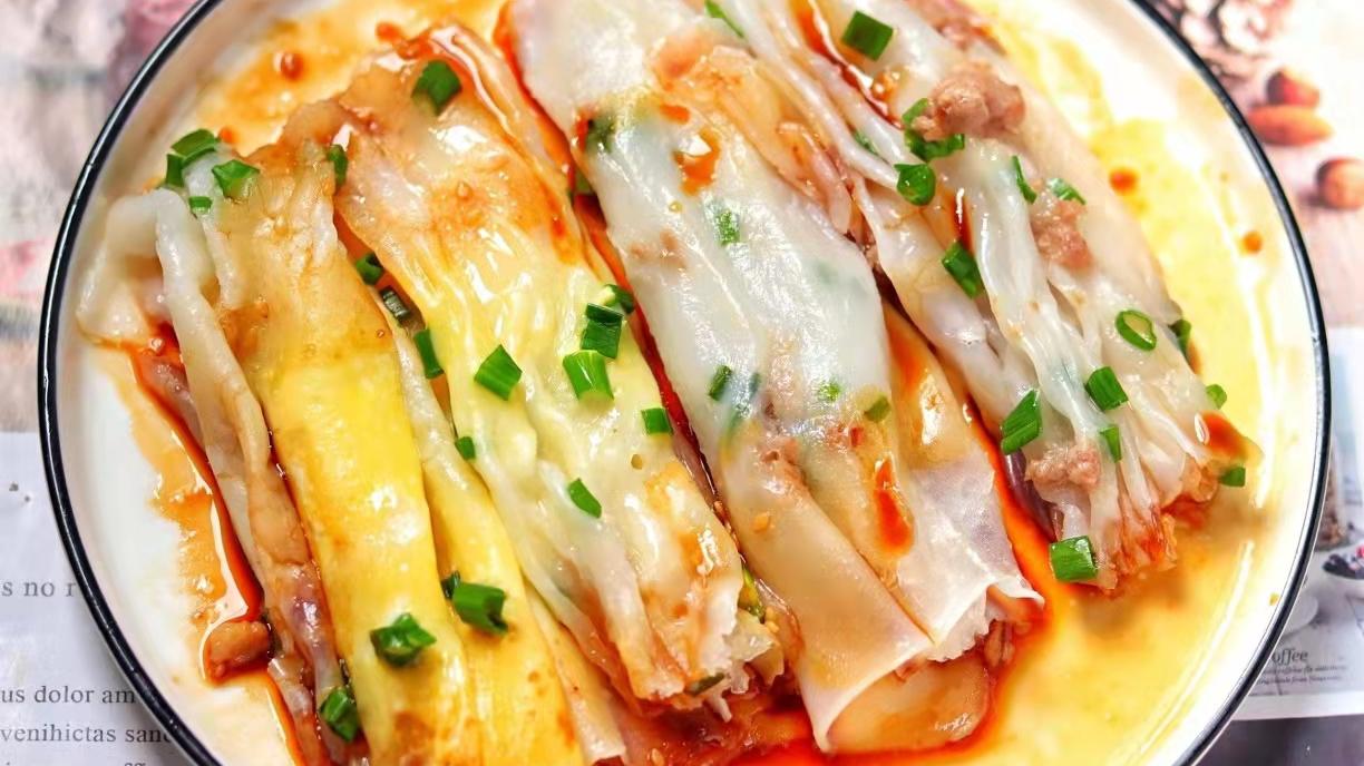 南瓜|教你家常广式肠粉的做法，营养美味劲道爽滑，大人孩子都爱吃