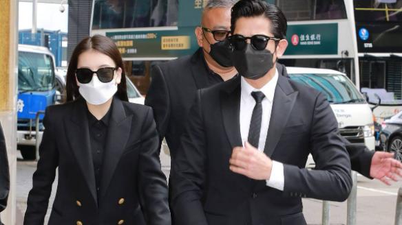 郝蕾|57岁郭富城现身殡仪馆！方媛携女儿同行，遇白事穿黑衣显庄重