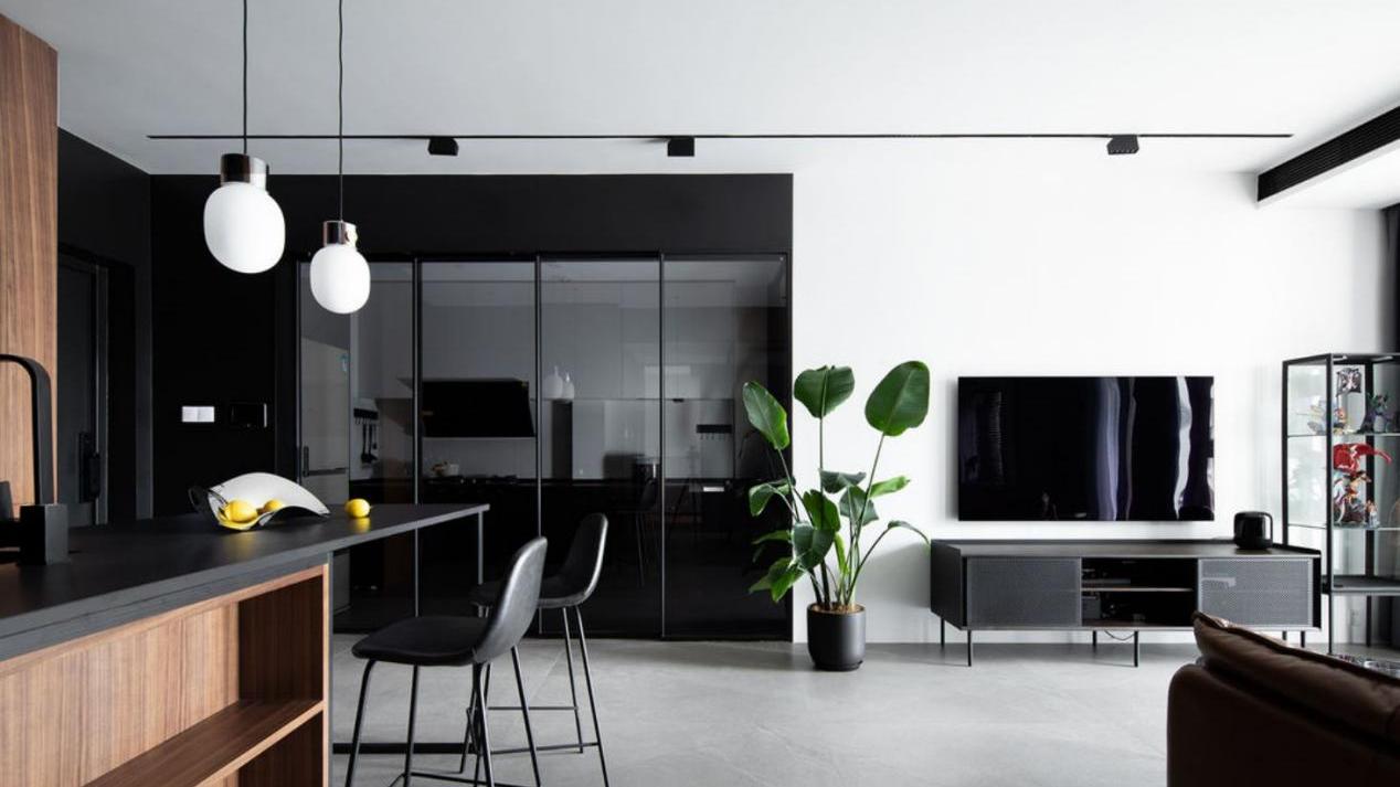 80㎡暗黑系列，实现自由和工业风的集合，享受独居人士的轻松