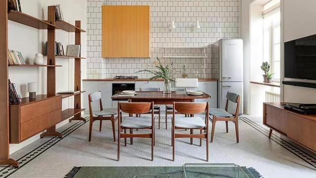 经典北欧风格打造，客餐一体化，让65平老建筑焕发年轻活力