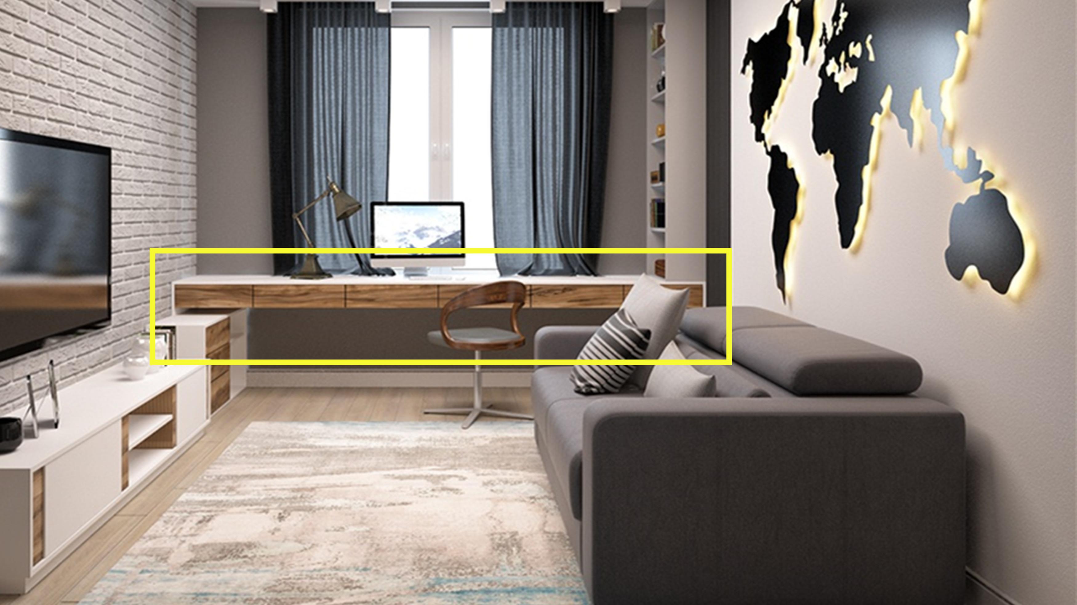 没有独立书房，思来想去，把“安置点”放在客厅靠窗区，完全够用