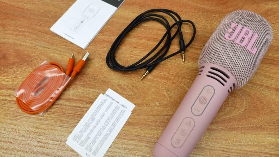魅族|JBL KMC300无线麦克风体验：6W扬声器+10种音效，在家就能K歌