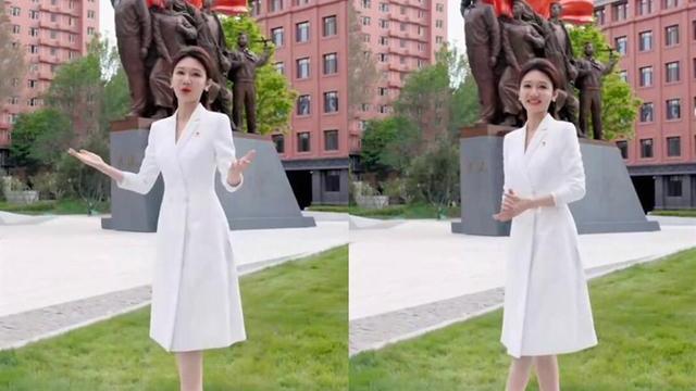 龙洋|龙洋越来越有“董卿”范！穿白裙优雅逆袭成央视花旦，梳大背头气场全开