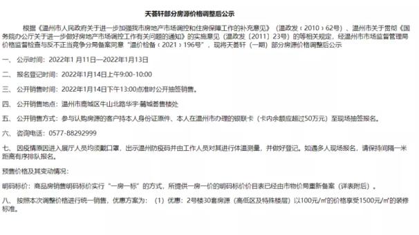 新年首降! 市区库存重压板块一新盘变相降价再售!