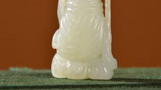|晚清 和田玉罗汉雕件