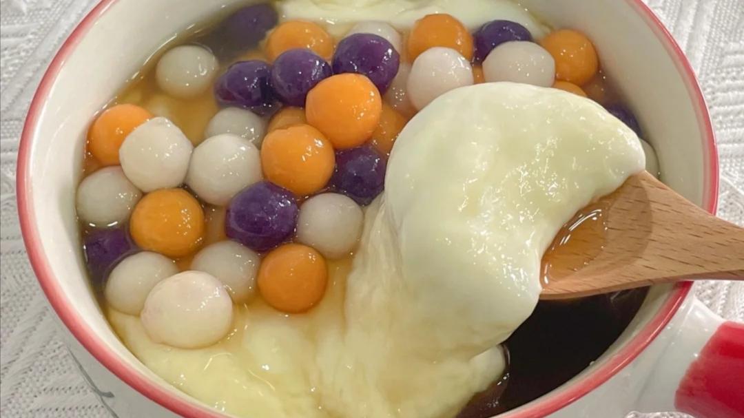 巧克力|甜品—芋圆鲜奶麻薯