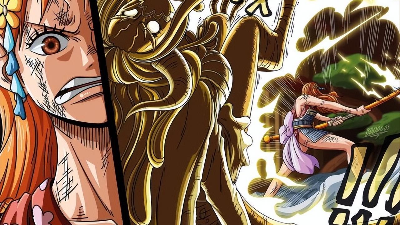 娜美|海贼王1058话：娜美将是第二个大妈，她用霸王色震慑了甚平！