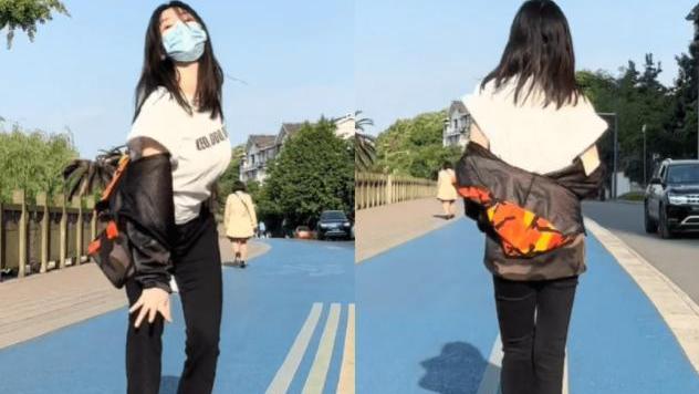 柳岩|41岁柳岩分享跳舞视频，身穿紧身喇叭裤，尽显好身材