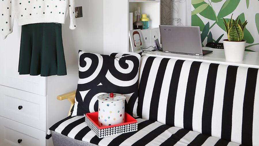 独居妹子的幸福小窝，套内只有30㎡，巴掌大的空间照样应有尽有