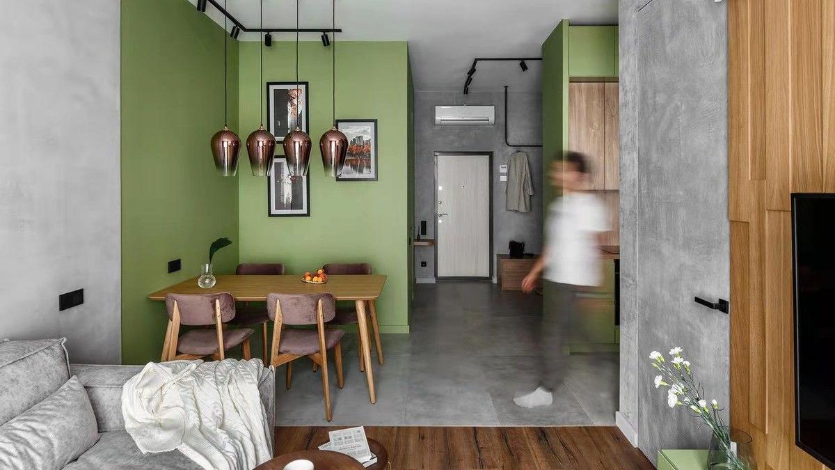 为解压90后大叔极简装修新房，全屋水泥毛坯风，舒适有格调