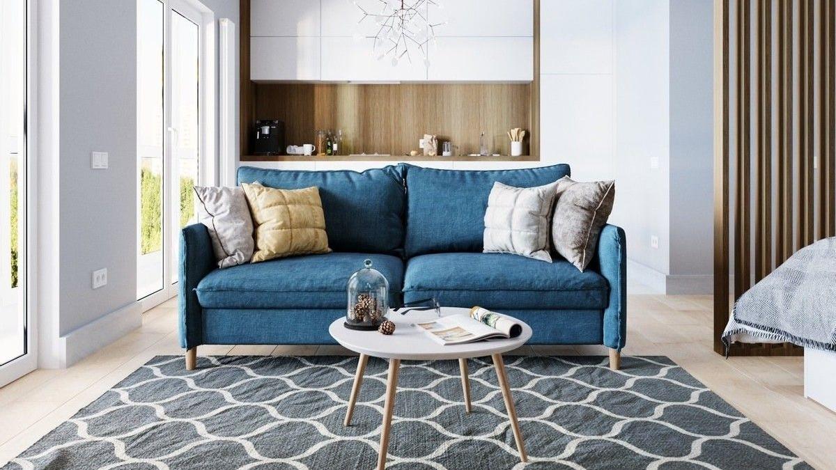 35㎡小家，仅凭一个横厅设计，放入了全屋的功能区，设计实用极了