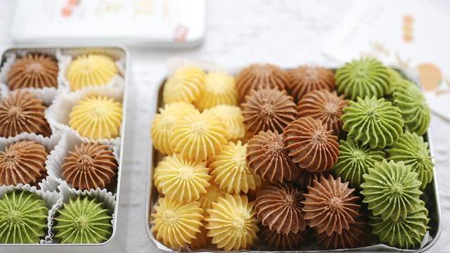 食材|不用黄油也能做曲奇，花纹立体，口感香酥，比黄油版的好吃多了