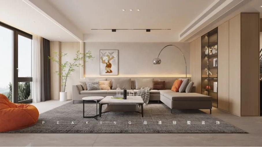 品清别墅装饰 | 180㎡自然简约--橘子汽水味的房子