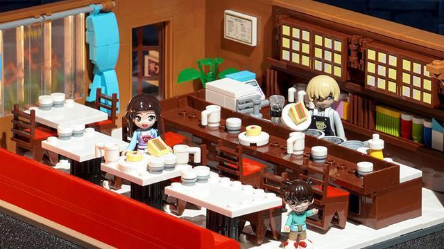 名侦探柯南|名侦探柯南keeppley联名积木，还原新兰告白，黑衣组织对决名场面