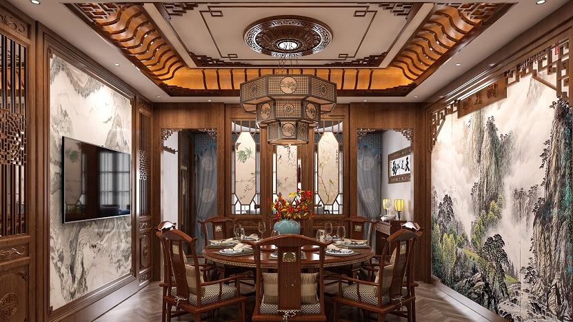 别墅设计|华美的别墅设计里，餐厅绝对占有一席之地