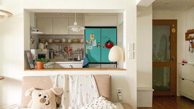 55㎡小公寓，养花养草外加一猫一狗，这不就是理想的一人小家？