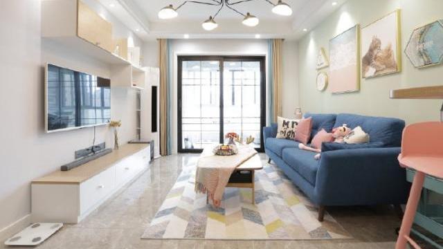 粉色北欧风新房案例，以后新房就照着装，全屋收纳柜越住越舒适