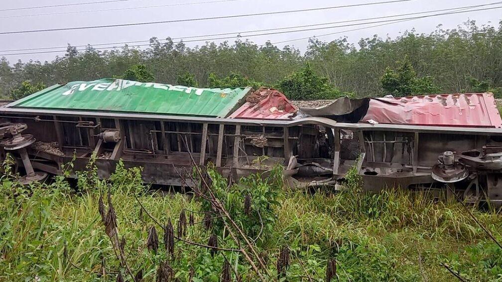 泰国宋卡府一列货物列车突遇爆炸