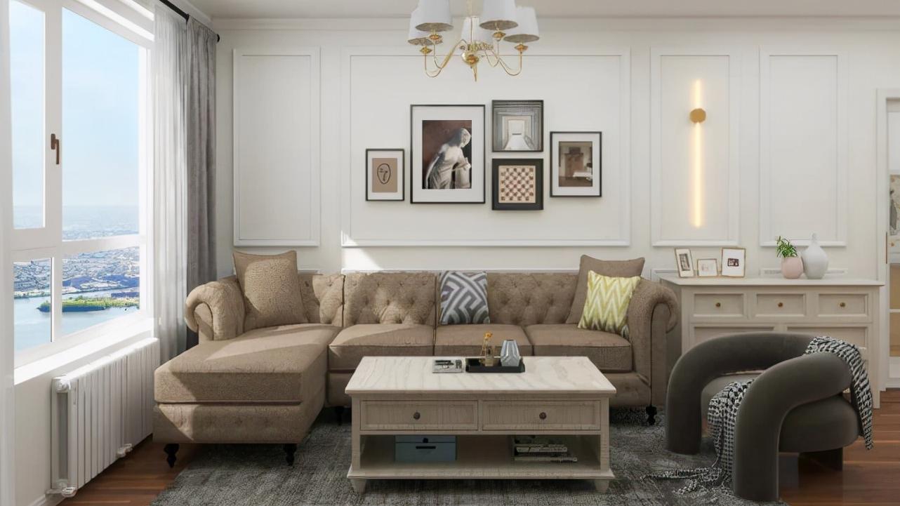 150平装修成现代风，一进门就看到悬空鞋柜，洗衣机挂在马桶上