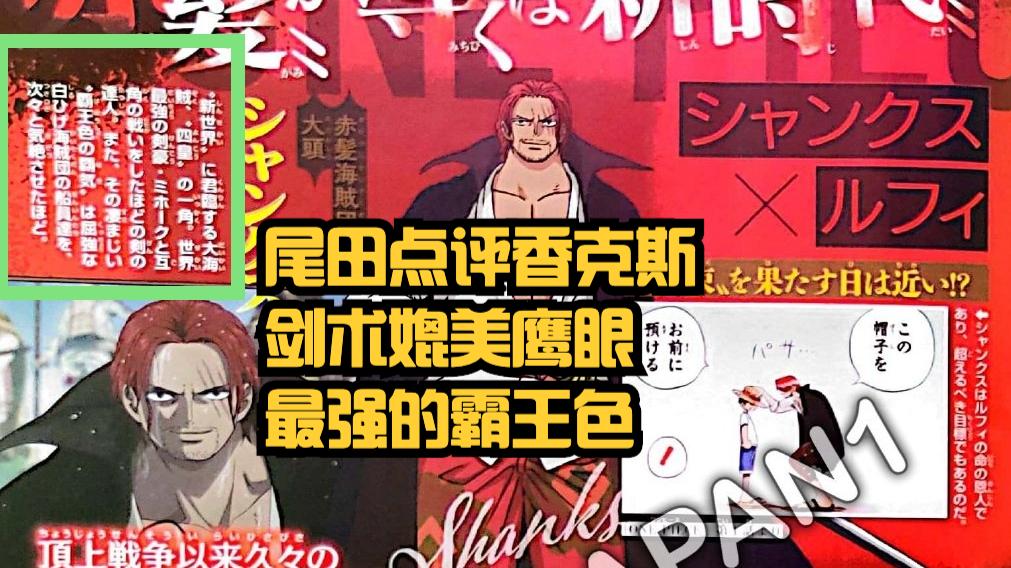 香克斯|海贼王情报：尾田认证！香克斯剑术媲美鹰眼，霸王色是最强底牌