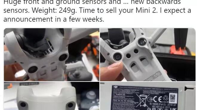 dji|大疆DJI Mini 3 Pro被曝：配备多个避障传感器