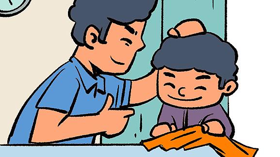 珍惜陪伴孩子的时光，不要总抱怨陪孩子累人，等他离开会后悔