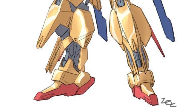 高达|高达手绘插画合集，闪电Z高达与柯西高达大家更喜欢哪张？