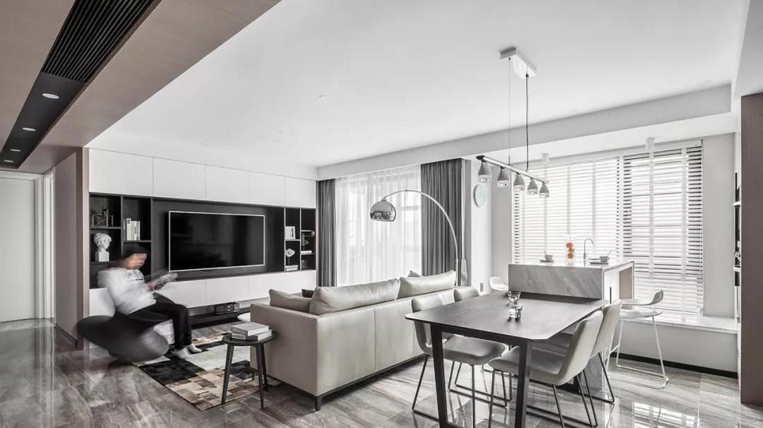 不小心买到横厅户型，沙发摆放参考这6种，放中间就有2个客厅