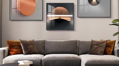 网购软装入户布置完成，家的味道出来了，大赞独立办公区！