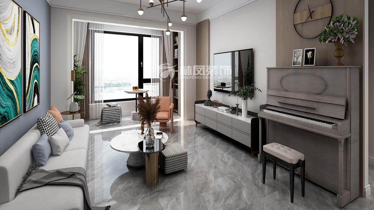 保利中粮堂悦1402现代风格装修，家的感觉就是这样。