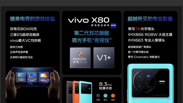 中兴|vivo X80系列发布，影像配置太疯狂，提升手机影像新高度