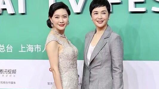 蒋雯丽|田海蓉蒋雯丽同框，一荤一素成最大亮点，两种女人的代表对比太强