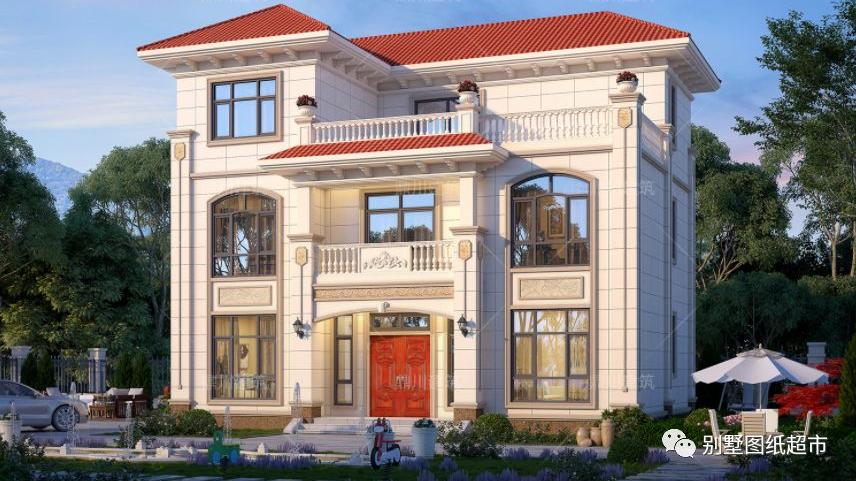 建一栋好房，安一个好家?，13×9米三层别墅，布局实用，很气派