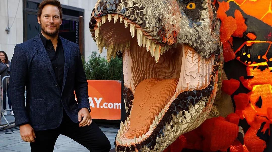 毒枭|真实比例乐高霸王龙现身纽约街头！为《侏罗纪世界3：统治》助阵