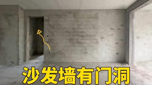 沙发背景墙有个门洞？不知道 怎么设计看过来！