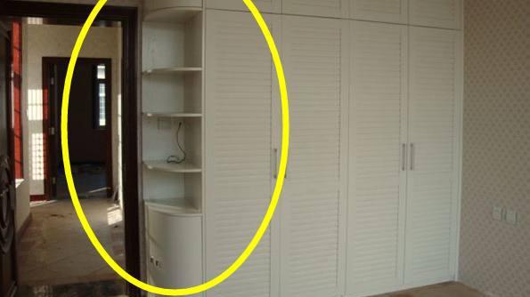 衣柜千万别做这种半圆角！用过的人都知道，实在太不方便了！