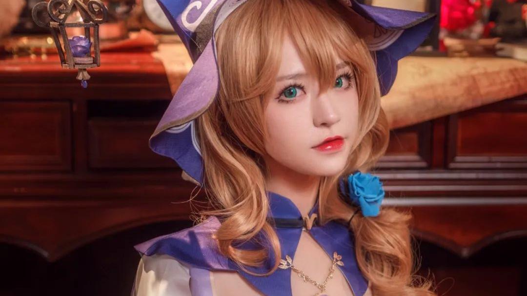 姐姐|cos：原神丽莎cos正片@淼唯，你努力的样子，姐姐都看见了