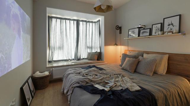 56㎡现代北欧风单身公寓，恬静生活追求，有个温暖的家甚感欣慰！