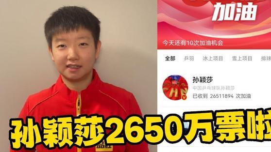 莎莎|孙颖莎2650万票啦！莎莎在北京开始集训，忙里偷闲拿快递清新可人