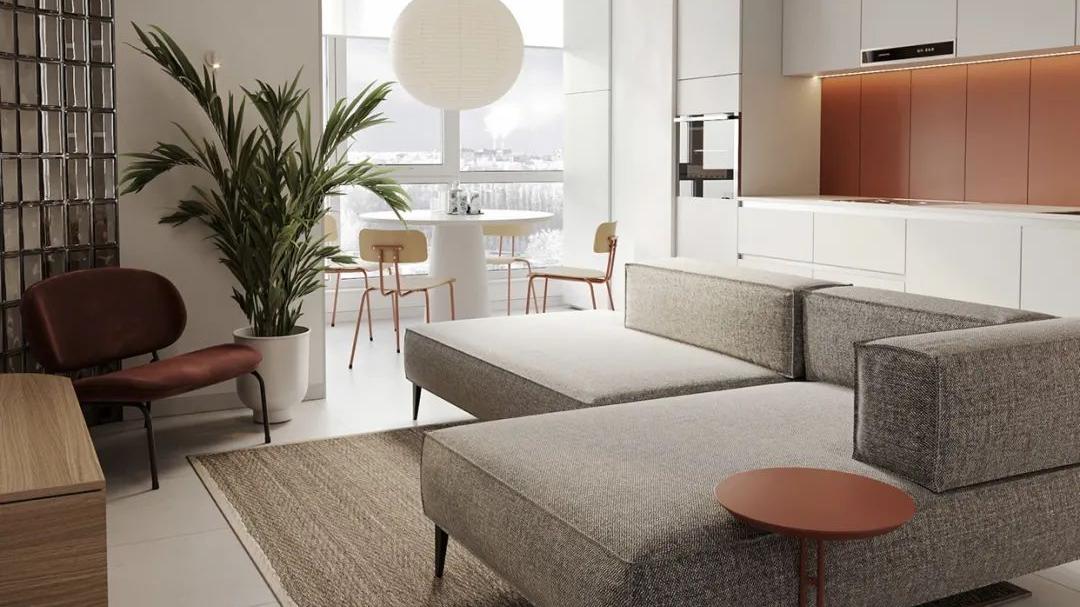 45㎡小户型装修，简单利落，一人住很舒服！