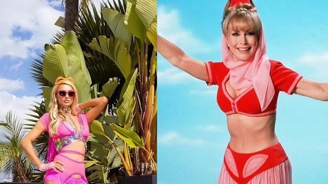 希尔顿|41岁希尔顿晒近照，穿粉色背心甜美动人，曾2次与C罗酒店过夜